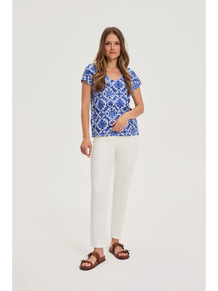 Moodo Ženska majica Moodo – plava