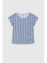 Moodo Plavo-bijela uzorkovana majica