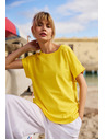 Moodo Ženska pamučna majica Moodo – žuta