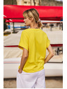 Moodo Ženska pamučna majica Moodo – žuta