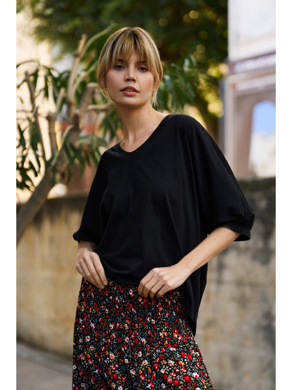 Moodo Ženska majica Moodo – crna