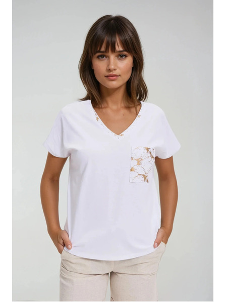 Moodo Ženska pamučna majica Moodo – bijela