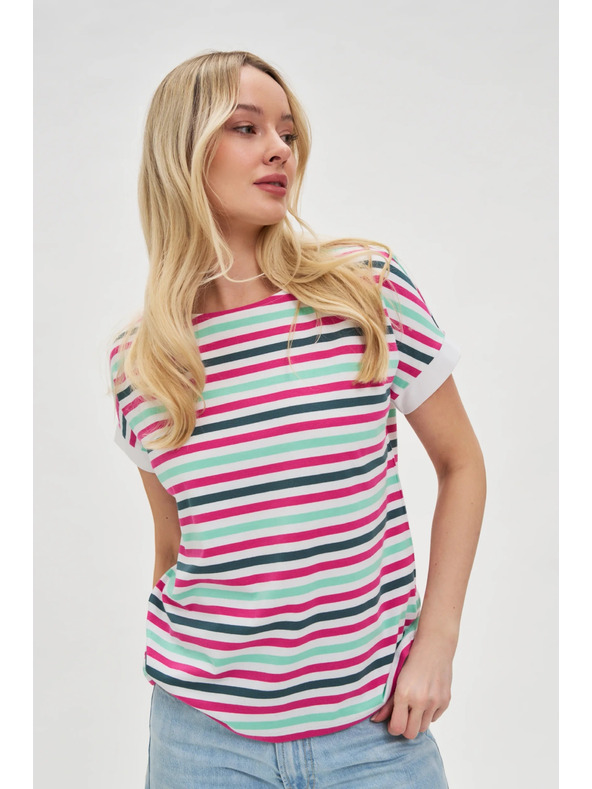 Moodo Moodo ženska majica na pruge