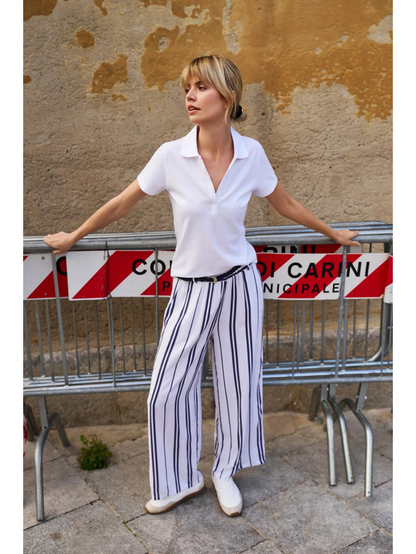 Moodo Bijela ženska polo majica