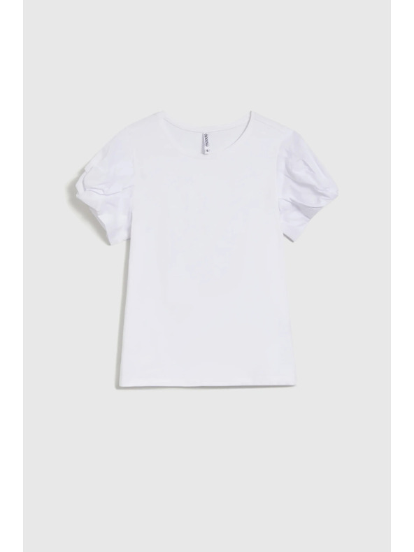 Moodo Bijeli top s nabranim rukavima