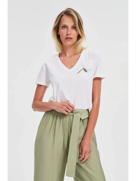 Moodo Ženska majica Moodo – bijela