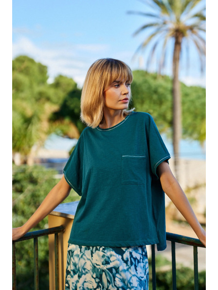 Moodo Ženski top s džepom Moodo