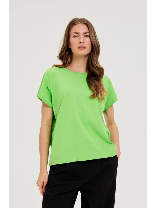 Moodo Ženska pamučna majica Moodo – svijetlozelena