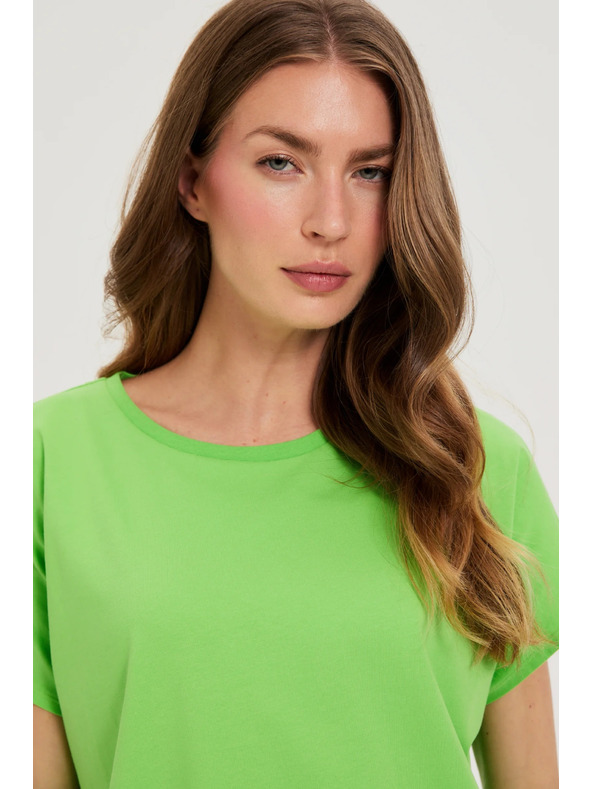 Moodo Ženska pamučna majica Moodo – svijetlozelena
