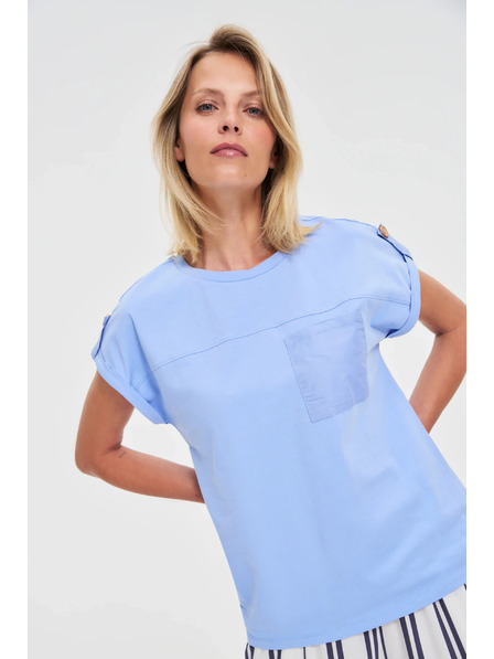 Moodo Ženska majica Moodo – svjetloplava