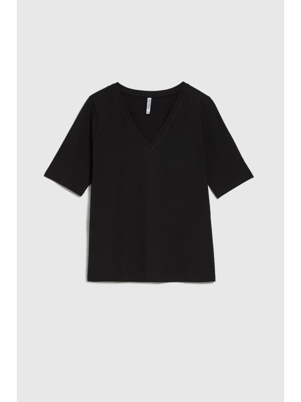 Moodo Crni basic top s 3/4 rukavima Moodo