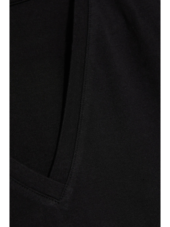 Moodo Crni basic top s 3/4 rukavima Moodo