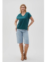 Moodo Ženska majica Moodo – tirkizna