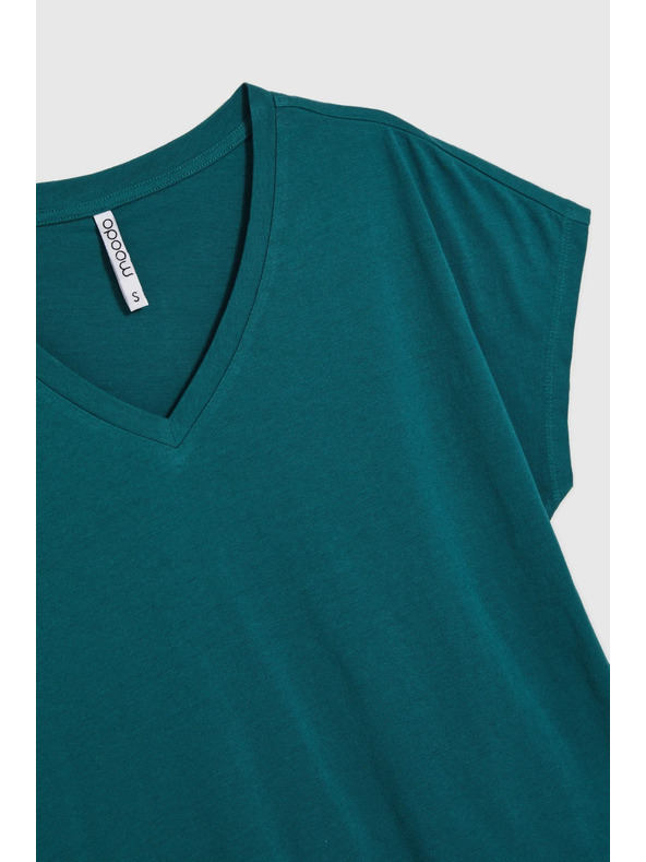 Moodo Ženska majica Moodo – tirkizna