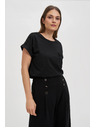 Moodo Ženska majica s perlicama Moodo – crna