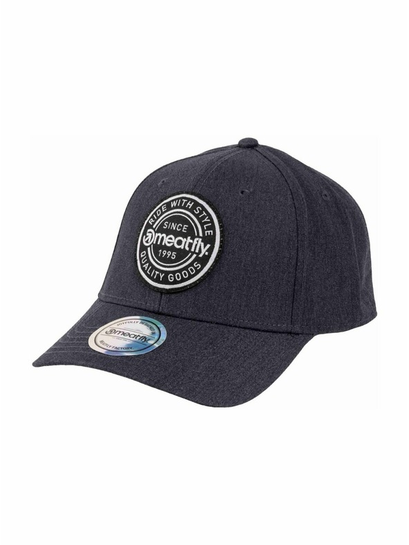 Meatfly Meatfly šilterica Jogger Flexfit Recycled Anthracite Label | Siva |