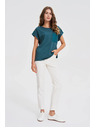 Moodo Ženska majica Moodo – tirkizna