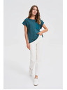 Moodo Ženska majica Moodo – tirkizna