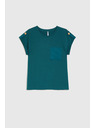 Moodo Ženska majica Moodo – tirkizna