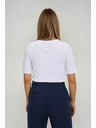 Moodo Bijeli basic top s 3/4 rukavima Moodo