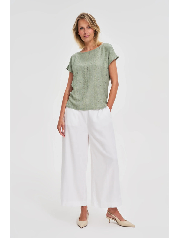 Moodo Ženska majica Moodo – maslinasta