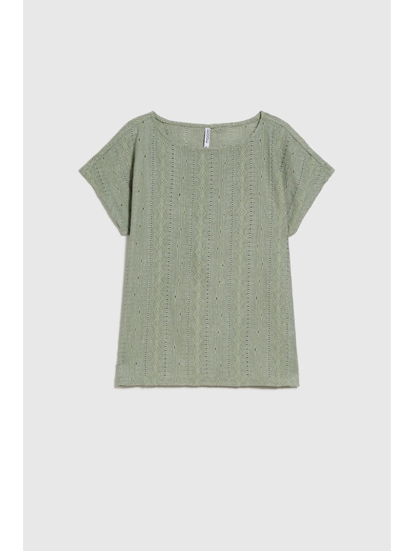 Moodo Ženska majica Moodo – maslinasta