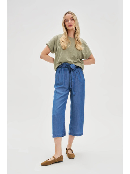 Moodo Ženski top s džepom Moodo – maslinasti