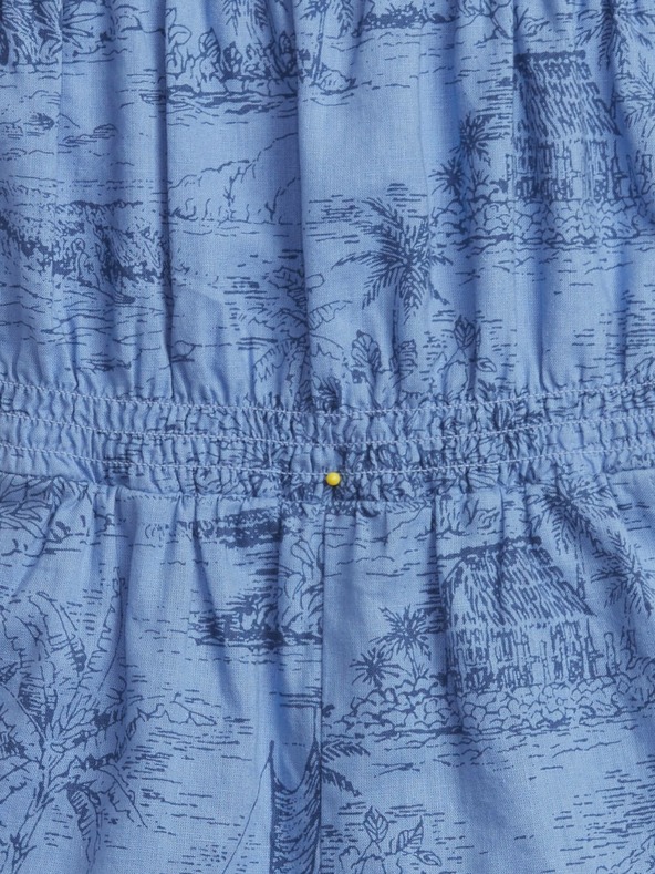 GAP Baby laneni šareni kombinezon GAP