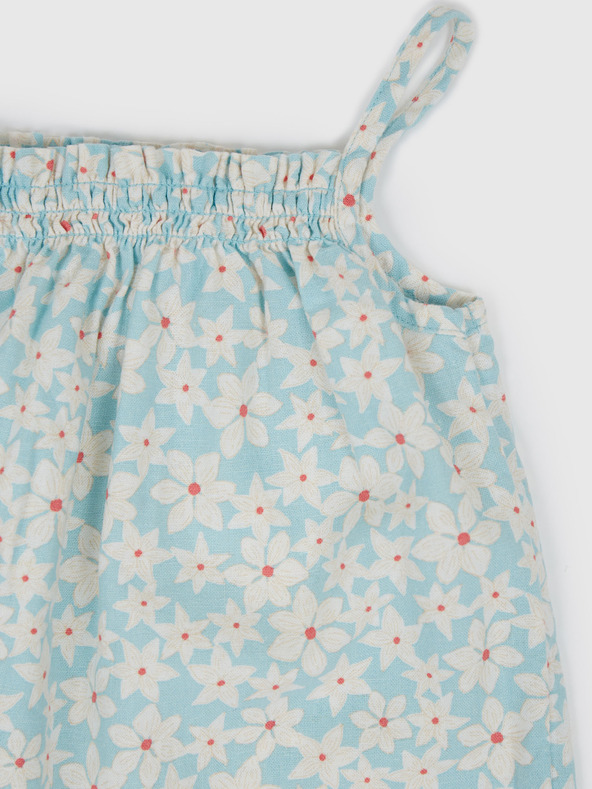 GAP Baby laneni cvjetni kombinezon GAP