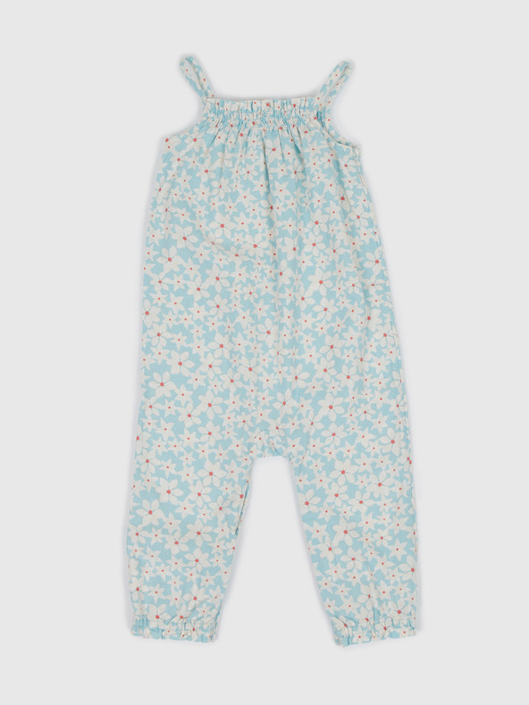 GAP Baby laneni cvjetni kombinezon GAP