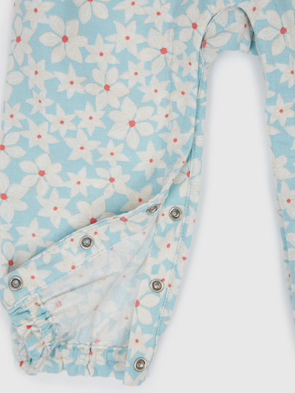 GAP Baby laneni cvjetni kombinezon GAP