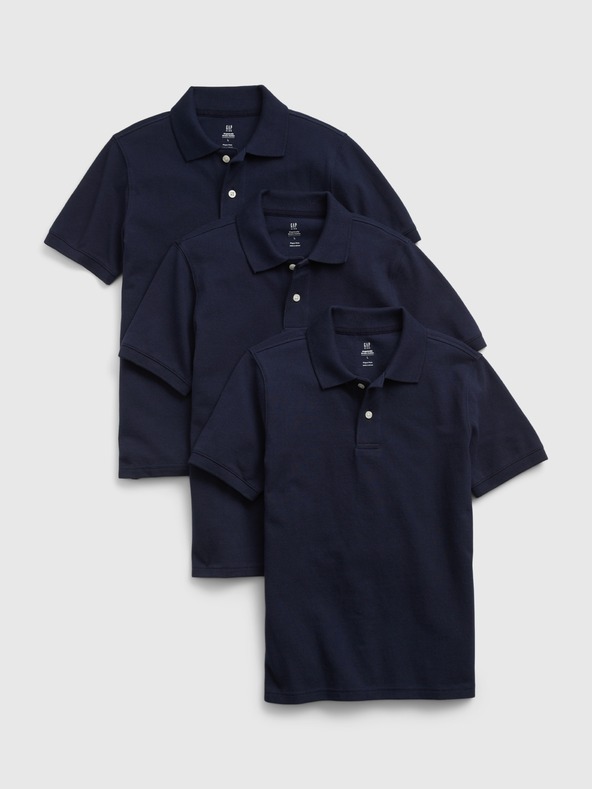 GAP Dječje polo majice uniform organske, 3 kom GAP
