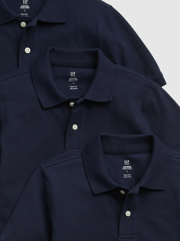 GAP Dječje polo majice uniform organske, 3 kom GAP