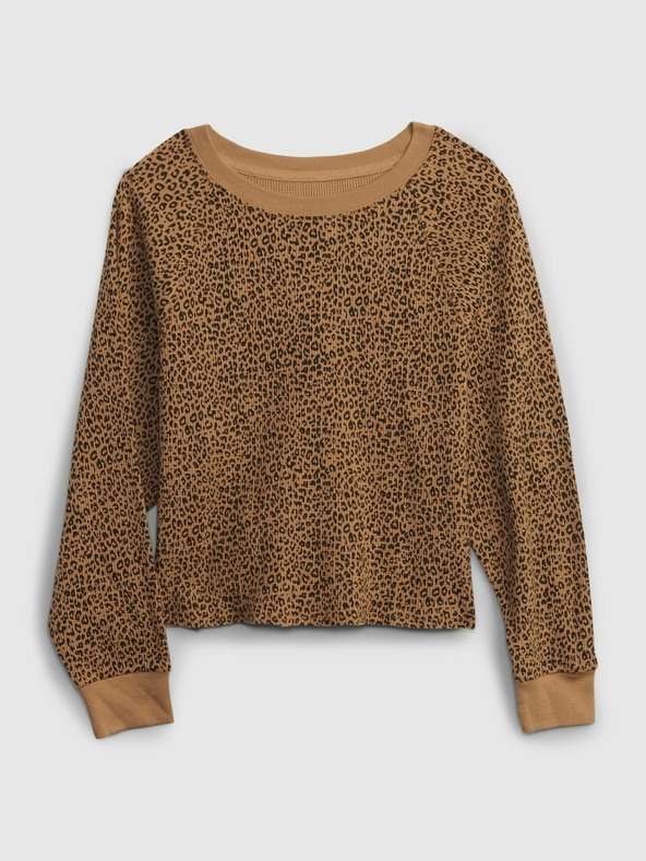 GAP Dječja majica s motivom leoparda GAP