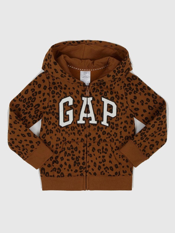 GAP Baby dukserica s leopard logom GAP