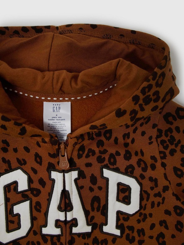 GAP Baby dukserica s leopard logom GAP