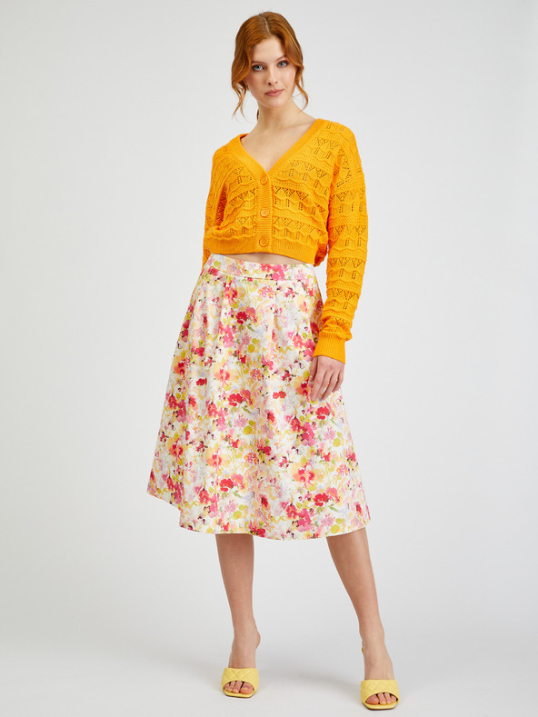 Orsay Krem ženska suknja cvjetnog uzorka ORSAY