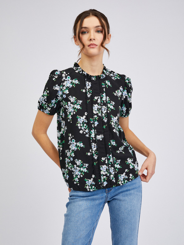Orsay Crna ženska bluza cvjetnog uzorka ORSAY
