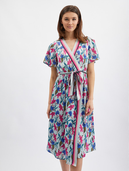 Orsay Ružičasto-plava ženska haljina cvjetnog uzorka ORSAY