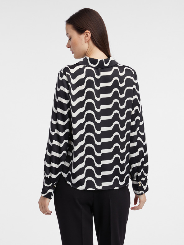 Orsay Bijelo-crna ženska bluza s uzorkom ORSAY