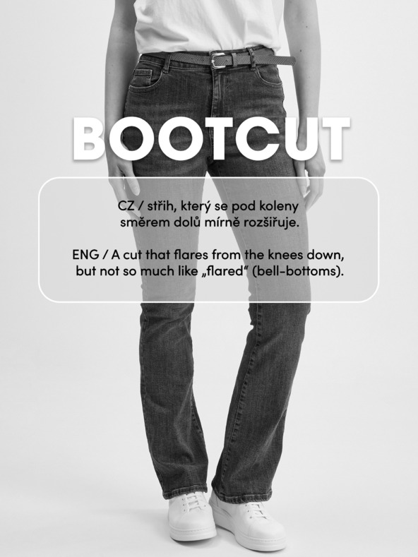 Orsay Crne ženske bootcut traperice ORSAY