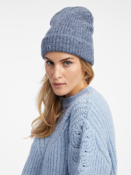 Orsay Sivo-plava ženska kapa sa primjesom vune ORSAY