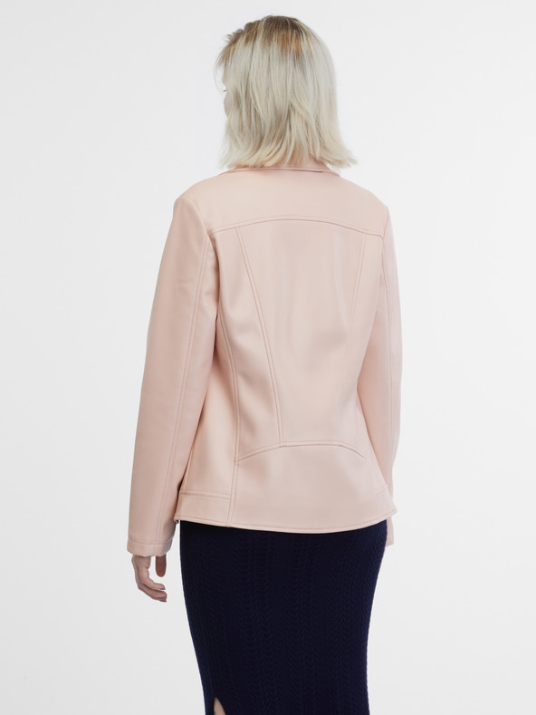 Orsay Svijetlo roza ženska kožna jakna ORSAY