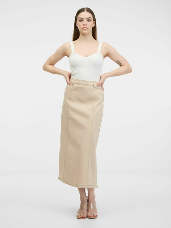 Orsay Bež ženska traper suknja ORSAY