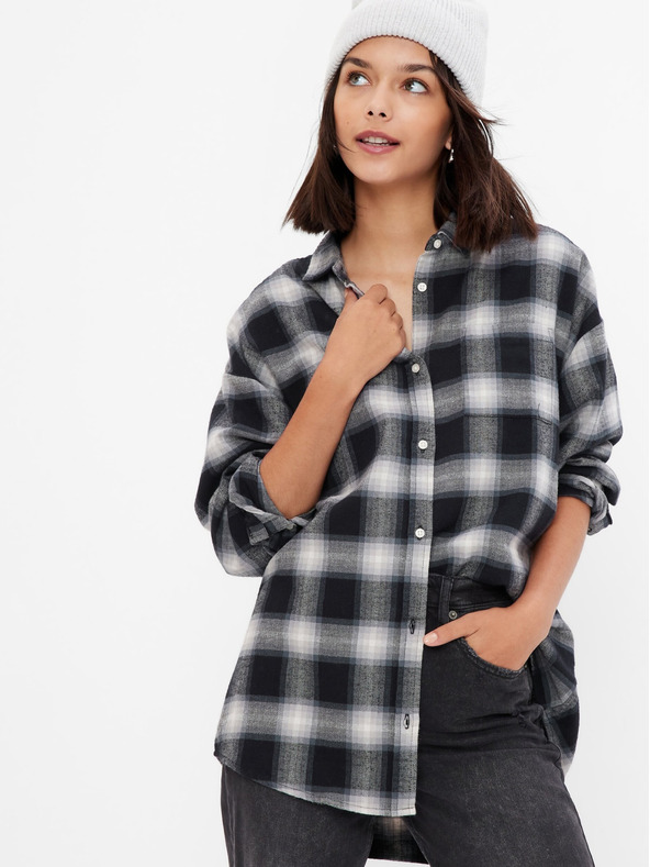 GAP Dječja karirana flanelna košulja organic GAP