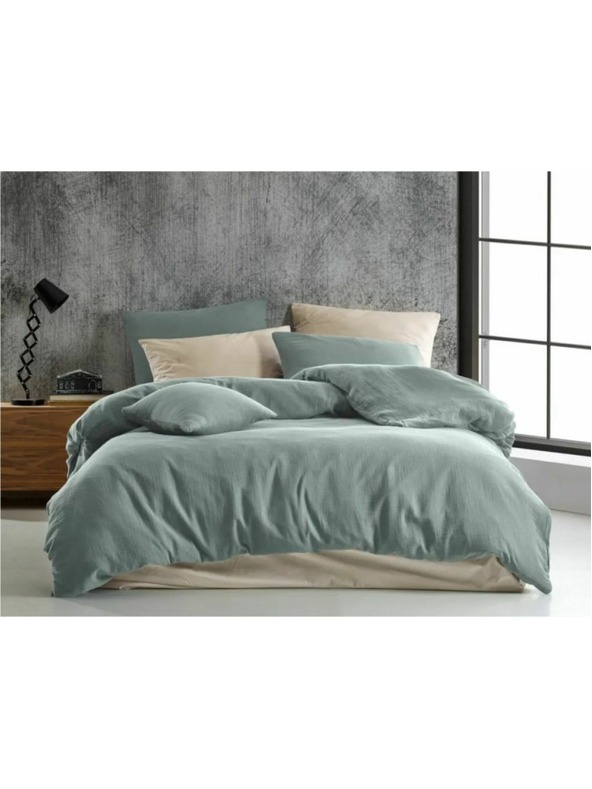 Kvalitex Francuski muslin komplet posteljine 240x200, 70x90cm svijetlozeleno Kvalitex