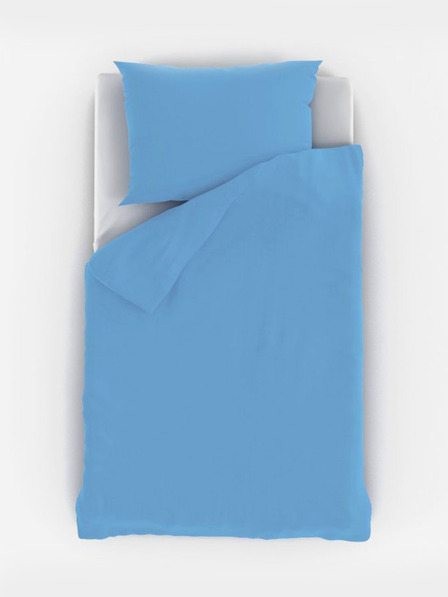 Kvalitex Obična pamučna posteljina 140x200, 70x90cm plava