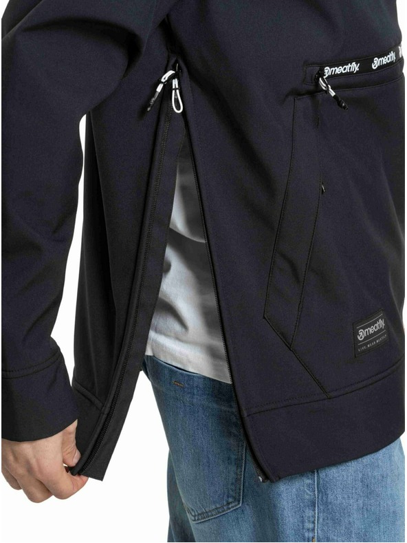 Meatfly Meatfly muška softshell jakna Jax Black / White |