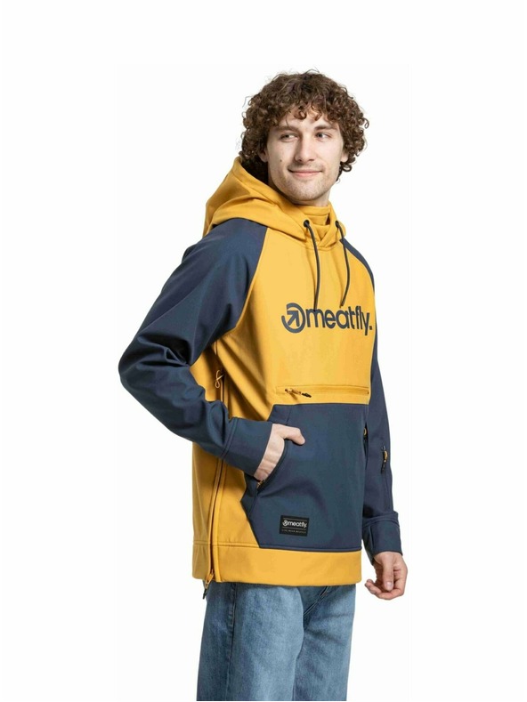 Meatfly Meatfly muška softshell jakna Jax Saphire Blue / Camel |