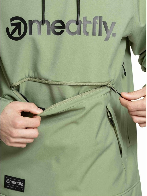 Meatfly Meatfly muška softshell jakna Jax Olive / Black |